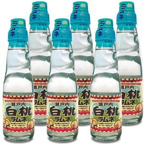 사이토 복숭아 라무네, 6개, 200ml