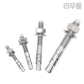 리우툴 스텐 웨지앙카 M8 M10 M12 M16 콘크리트 앵커 해먹 천장 벽 고정, 스텐 웨지앙카 M16x120mm, 1개