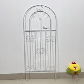 장미 아이비 넝쿨 지지대 스탠드 철제 울타리 아치 지주대 정원 꾸미기 펜스 화단 가드닝, 120x50 화이트
