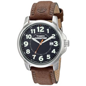 TIMEX 타이맥스 남성용 익스페디션 메탈 야전 시계 브라운/블루. 40 mm 196565