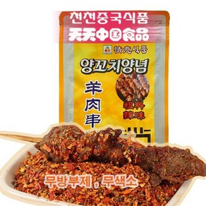 양꼬치 굵은양념 매운맛 추료 노랑, 52g, 6개