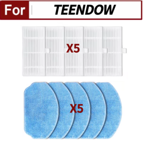 [호환] 틴도우 로봇청소기 소모품 teendow b151/b150, 1개, 필터5개 물걸레5개