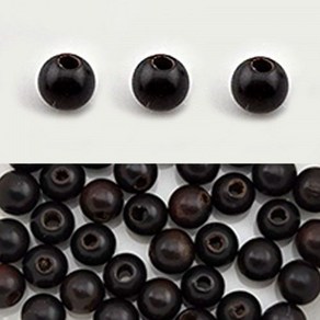 비즈톡 [SW-01-10]우드볼 10mm 벽조목 벼락맞은 대추나무 묵주팔찌용 염주팔찌용