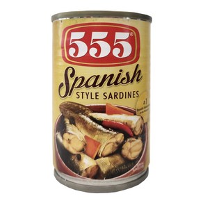 필리핀 555 스페니쉬 스타일 정어리 통조림 155g / Spanish STYLE SARDINES