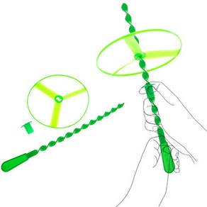 더커진 사이즈 플라잉프로펠라 꽈배기플라잉 부메랑 잠자리 낙하산놀이 프로펠라 꽈배기플라잉 낙하산 원반 잠자리프로펠러 발사낙하산 부메랑, 1개
