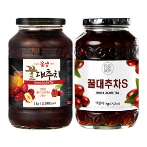 꽃샘 꿀대추차 1kg +초록원 꿀대추차 1kg (2kg), 1개입, 2개