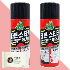 청개구리 타르 스티커 제거제 270g 2개(+하늘선물 물티슈 10매), 2개