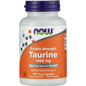 나우푸드 NOW Foods by 나우푸드 NOW Foods Double Stength Tauine Nevous System Health 1000mg 100 Capsul, 1개