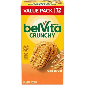 belVita Golden Oat Beakfast 비스킷 밸류 팩 12팩 (팩당 비스, 50g, 12개