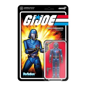 Supe7 G.I. Joe Coba 스노우 서펜트 9.5cm3.75인치 액션 피규어 액세서리 클래식 만화 수집품 및 레트로 장난감 포함 1374289, 코브라 커맨더(펀하우스 로봇)