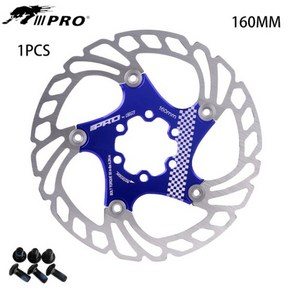 IIIPRO 산악 자전거 브레이크 디스크 140mm 160mm 180mm 203mm 초경량 로터 강력한 열 분산 패드, 1개