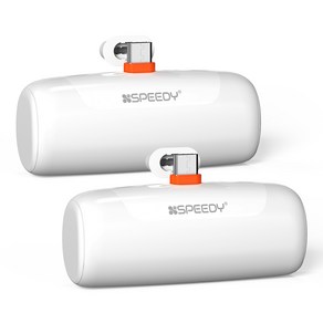 1+1 스피디 PD 20W 고속 CP 일체형 도킹형 무선 미니 보조배터리 5000mAh(삼성 C타입 아이폰 8핀)