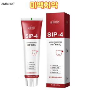 [akibling] SP4 치약 프로바이오틱 치약 Sip4 화이트닝 상어 미백치약