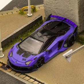 Star Model 1:64 람보르기니 LB 실루엣웍스 LP700-4 아벤타도르 GT EVO - Purple No.35