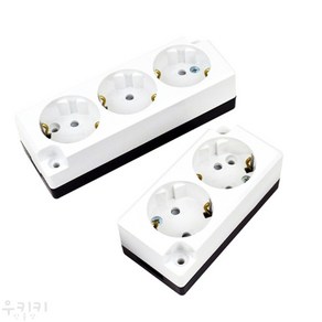 [우키키샵] 노출콘센트 플러그콘센트, 2구, 1개