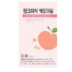 핑크 피치 캐모마일 20Gx20입, 20Gx20입x1개, 400g, 1개, 20g, 20개입