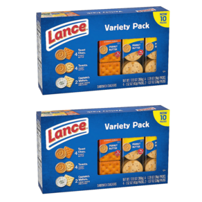 Lance Sandwich Cackes Vaiety Pack 3종류 랜스 샌드위치 크래커 버라이어티, 2개, 394g