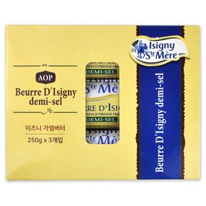 [해핑몰] 코스트코 이즈니 AOP 가염버터 750g (250g x 3개입) 프랑스 버터 냉