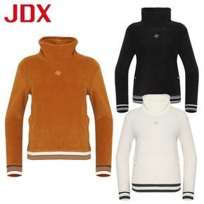 JDX 제이디엑스 23년 겨울상품 이월 세일!! 여성 스트라이프 배색 플리스 하이넥 X2TLUW8459