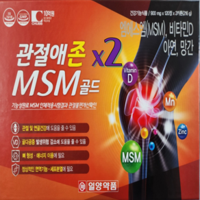 관절애존 MSM 골드 2박스 8개월분, 120정, 2개