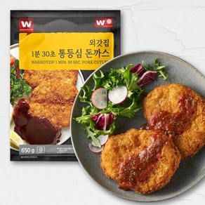 [외갓집] 1분 30초 통등심 돈까스 650g X 2팩