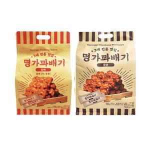 명가꽈배기 흑당맛 & 참깨맛, 2개, 500g