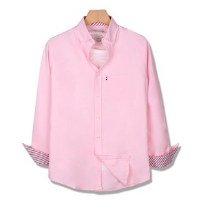 크리스챤 남자 캐주얼 옥스포드 긴소매 남방 CR20SS109 (pink)