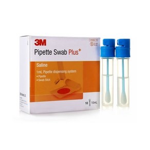 3M Pipette Swab Plus Saline / BPW 스왑키트 미생물검사 샘플채취 손세균검사 과학실험