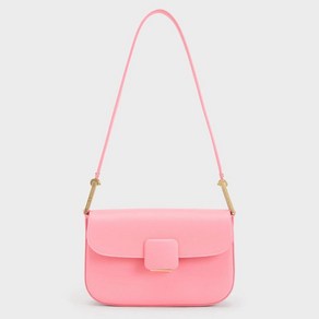 CHARLESKEITH KOA 코어 스퀘어 푸시 락 숄더백(PINK)