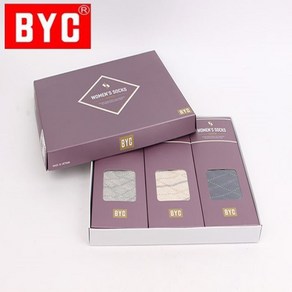 이너라인 BYC 선물용 여성 양말 명절선물 2매입/3매입