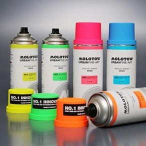 [형광락카] 네온스프레이 스프레이페인트 8색 (범민스토어) ﻿MOLOTOW belton