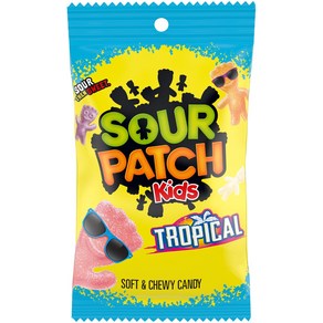 SOUR PATCH KIDS Topical Soft & Chewy Candy 8 oz SOUR PATCH KIDS 트로피컬 소프트 앤 츄위 캔디 8온스, 1개, 226g