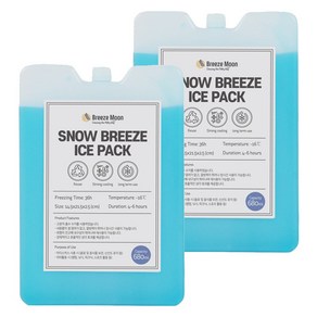 브리즈문 스노우 브리즈 빙점하 아이스팩 영하 16도 2p, 블루, 680ml
