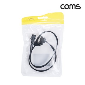 Coms SATA 전원 케이블 SATA(M) 꺾임 ATX Mini 4P(Lenovo 메인보드전용) 45cm IH464, 본상품선택, 3개