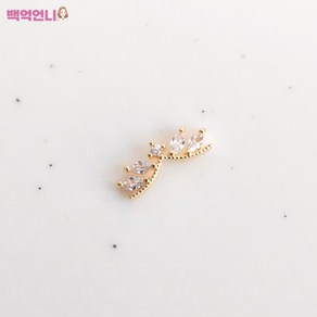 백억언니 크레센도 지르콘 네일파츠 단품, 1개, 크리스탈[P432]
