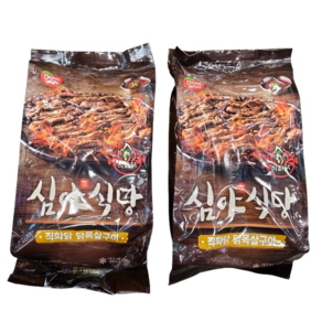 [트레이더스이마트] 동원 심야식당 직화닭 닭목살구이 아이스박스포장, 2개, 600g