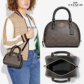 코치 시드니 사첼 시그니처 CA591 Sydney Satchel Signature