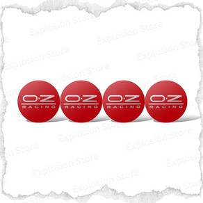 OZ O.Z 레이싱 로고 자동차 휠 센터 허브 캡 엠블럼 스티커 커버 장식 오토바이 트럭 액세서리 56mm 4 개, [05] E, 4개