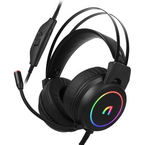 앱코 N500 가상 7.1 ENC 초경량 RGB 게이밍 헤드셋, 단품