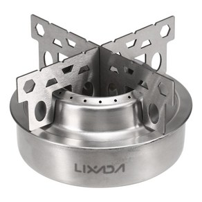 Lixada LIXADA 알코올 스토브 + 브래킷, 1개, Stainless steel