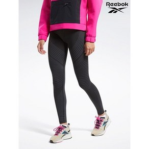 리복 Reebok 여성 블랙 써모웜 레깅스 REPA1F904BK, Black/XS, 1개