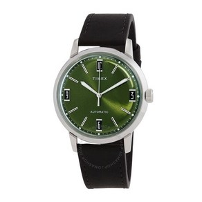 Timex 티멕스 타이멕스 Malin 오토매틱 그린 다이얼 남성용 시계 TW2V44600 TW2V44600