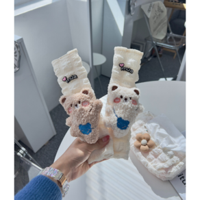 [1+1] 귀여운 캐릭터 무아곰 턱쓸림 방지 자동차 안전벨트 커버 2COLOR