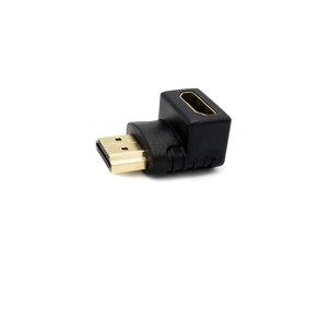 HDMI 꺾임 연장 젠더 하향90도 F/F 아래쪽 꺾임