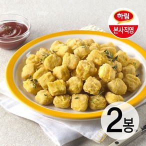 하림 굿초이스 팝콘치킨 1kg 2봉, 1세트