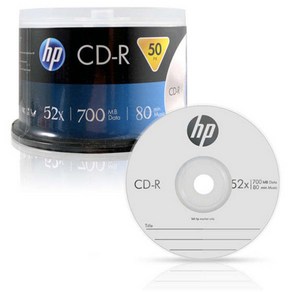 CD-R 52x 700MB 80Min 케이크50매 HP