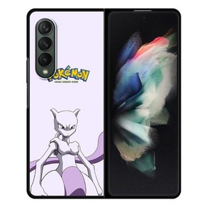 갤럭시폴드케이스 폴드 케이스 삼성 galaxy z 폴드 4 블랙 전화 쉘 funda z fold3 하드 celula 커버 fudans coque pokemon pikachu