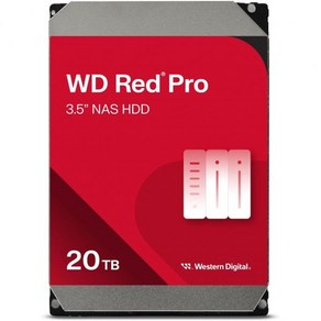 웨스턴 디지털 2TB WD 레드 프로 NAS 내장 하드 드라이브 HDD 7200RPM SATA 6Gbs CMR 64MB 캐시 3.5인치 WD2002FFSX, 20TB, Red Po