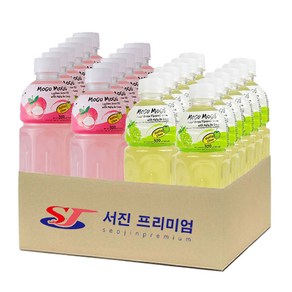 (서진프리미엄) 모구모구 2종혼합(리치+샤인머스켓) 320mlx24ea, 24개, 320ml