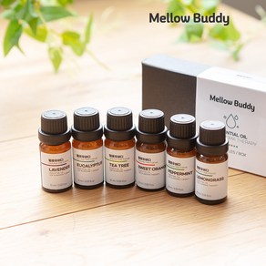 멜로우버디 천연 아로마 에센셜 오일 6종 세트, 아로마오일6종, 60ml, 1세트